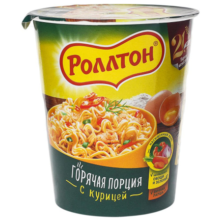 Роллтон Лапша в стакане четыре сыра 70г/24